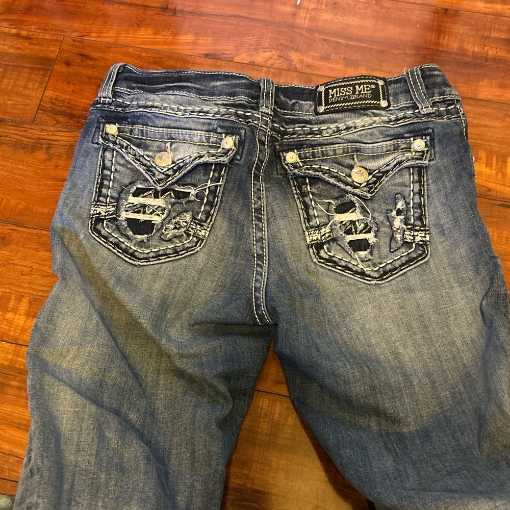 Miss Me Dark Blue Denim Jeans